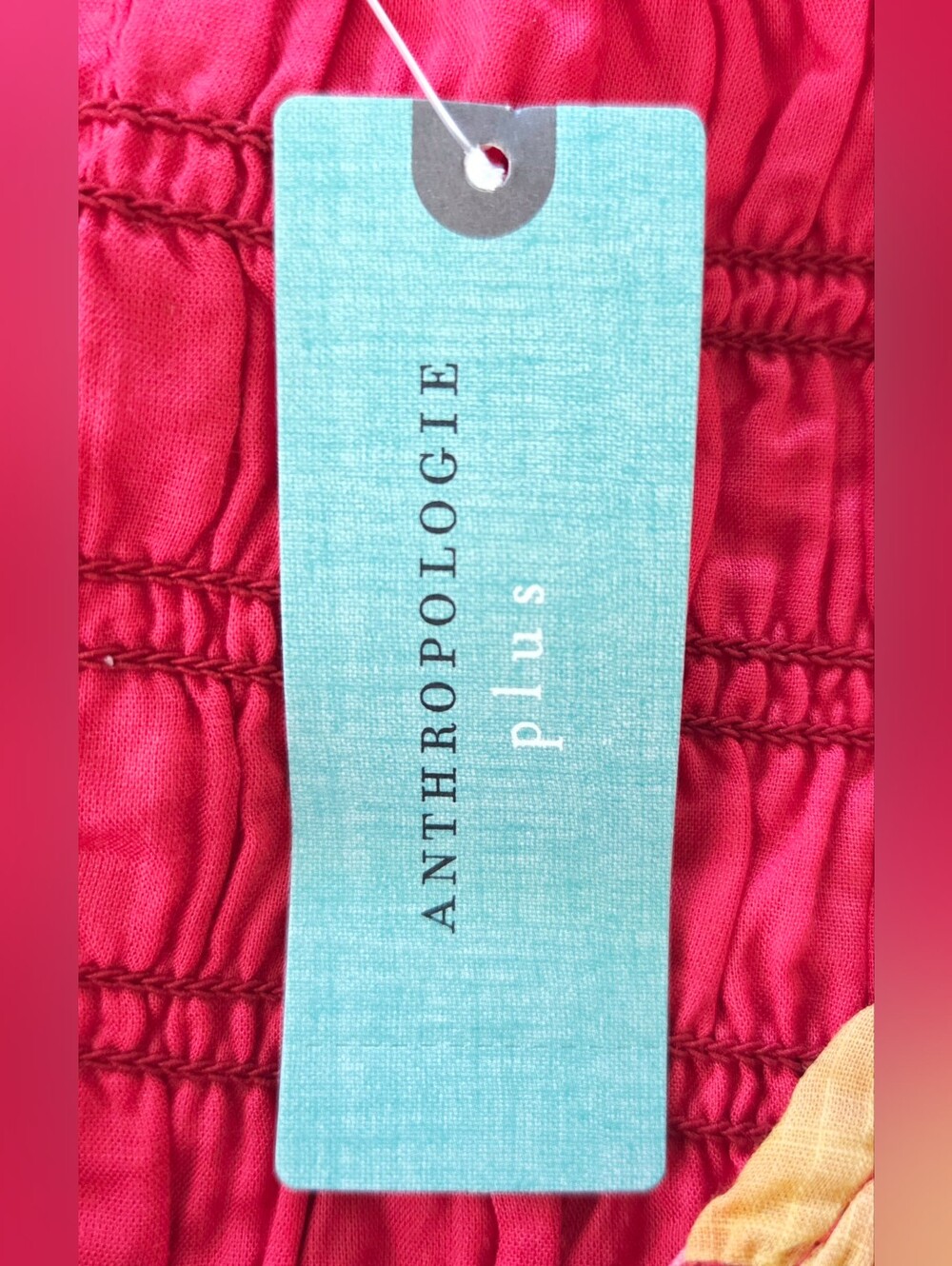 NWT ANTHROPOLOGIE THE PEREGRINE SMOCKED TIE DYE MIDI DRESS. - Picture 9 of 11